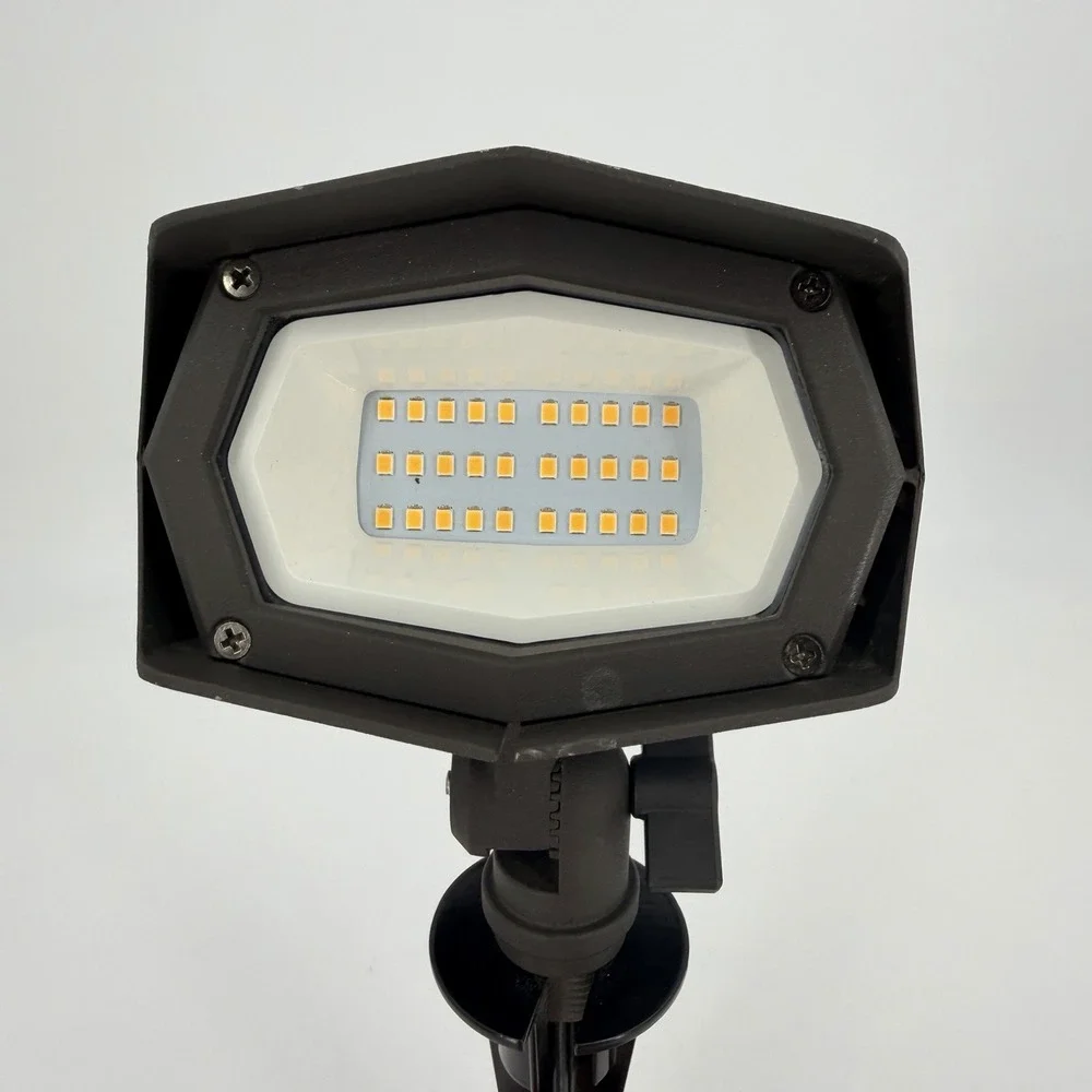 Portfolio 3-level Brightness 2000Lumen Bronze Low voltage Hardwire Flood Light